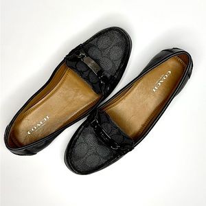 COACH— Olive Signature Loafer Flats